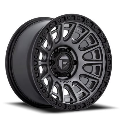 Fuel Off-Road Cycle D835 17x9 +1 6x139.7mm 106.1mm Matte Gunmetal Black Ring