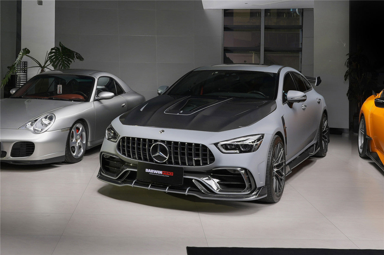 DarwinPRO 2019-2024 Mercedes Benz AMG GT50 GT53 GT43 GT63 GT63S 4Door Coupe X290 IMP Performance Ver.2 Part Carbon Fiber Front Bumper - DarwinPRO Aerodynamics