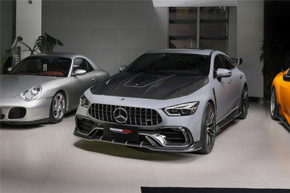 DarwinPRO 2019-2024 Mercedes Benz AMG GT50 GT53 GT43 GT63 GT63S 4Door Coupe X290 IMP Performance Ver.2 Part Carbon Fiber Front Bumper - DarwinPRO Aerodynamics