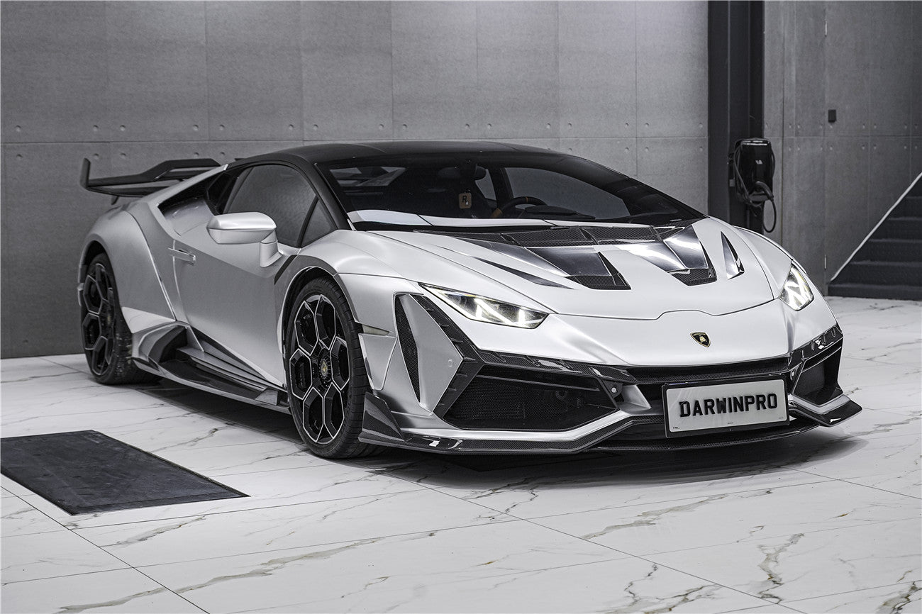 DarwinPRO 2015-2019 Lamborghini Huracan LP610 & LP580 Coupe Only BKSSII Style Full Wide Body Kit - DarwinPRO Aerodynamics