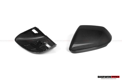2018-2025 Lamborghini URUS Convert 2023 Performante Dry Carbon Fiber Mirror Housing with BSA holes Replacement - DarwinPRO Aerodynamics