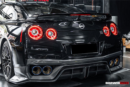 DarwinPRO 2017-2023 Nissan GTR R35 EBA BKSS Style Carbon Fiber Rear Diffuser