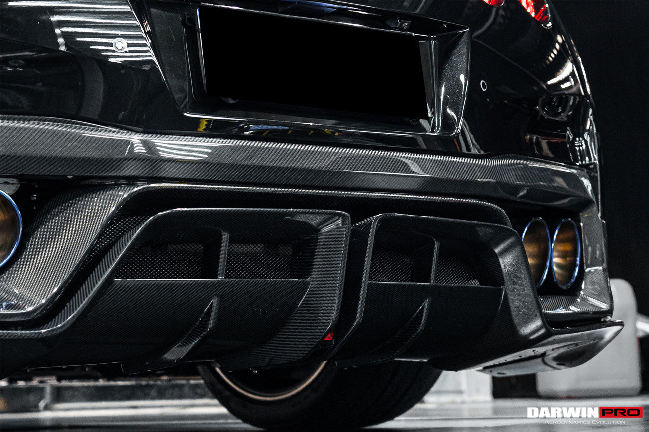 DarwinPRO 2017-2023 Nissan GTR R35 EBA BKSS Style Carbon Fiber Rear Diffuser