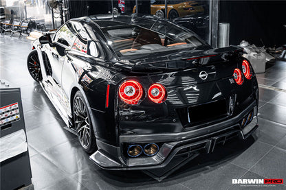 DarwinPRO 2017-2023 Nissan GTR R35 EBA BKSS Style Carbon Fiber Rear Diffuser