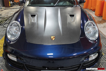 DarwinPRO 2005-2012 Porsche 911 997 Carrera & S & 4S & Turbo & 06-12 Cayman 987 GT2RS Style Hood - DarwinPRO Aerodynamics