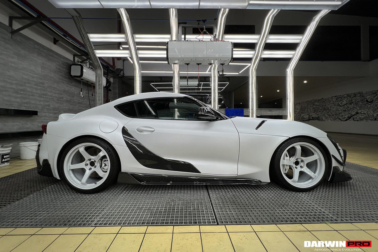 2019-UP Toyota GR Supra (J29/DB) A90 A91 BKSS Style Carbon Fiber Side Skirts - DarwinPRO Aerodynamics