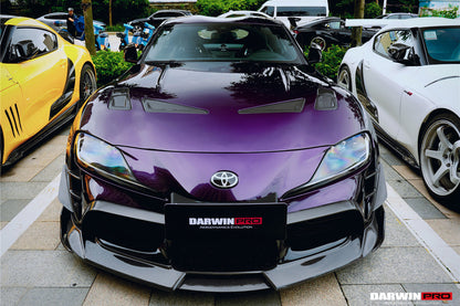 2019-UP Toyota GR Supra (J29/DB) A90 A91 BKSS Style Carbon Fiber Front Canards - DarwinPRO Aerodynamics