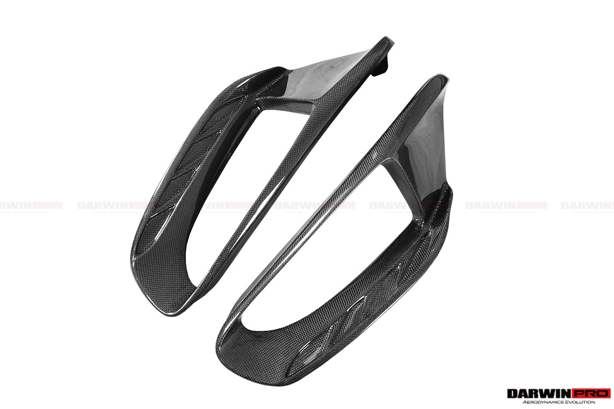 2015-2020 Ferrari 488 GTB | Spider Pista Style Carbon Fiber Quarter Panel Side Scoops