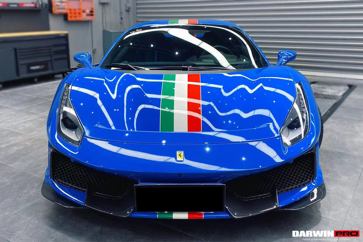 2018-2020 Ferrari 488 Pista Partial Carbon Fiber Front Bumper