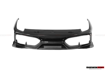 2018-2020 Ferrari 488 Pista Partial Carbon Fiber Front Bumper