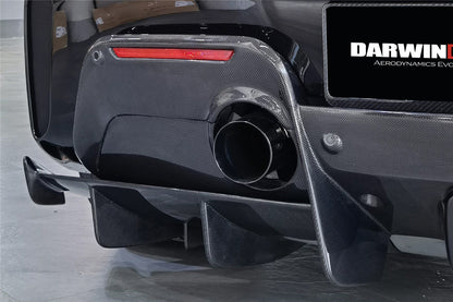 2015-2020 Ferrari 488 Spider Pista Style Carbon Fiber Rear Bumper And Wing