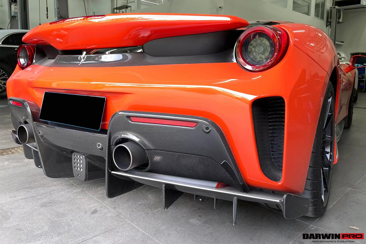 2018-2020 Ferrari 488 Pista Rear Bumper With Upper Shell (Not including Diffuser)