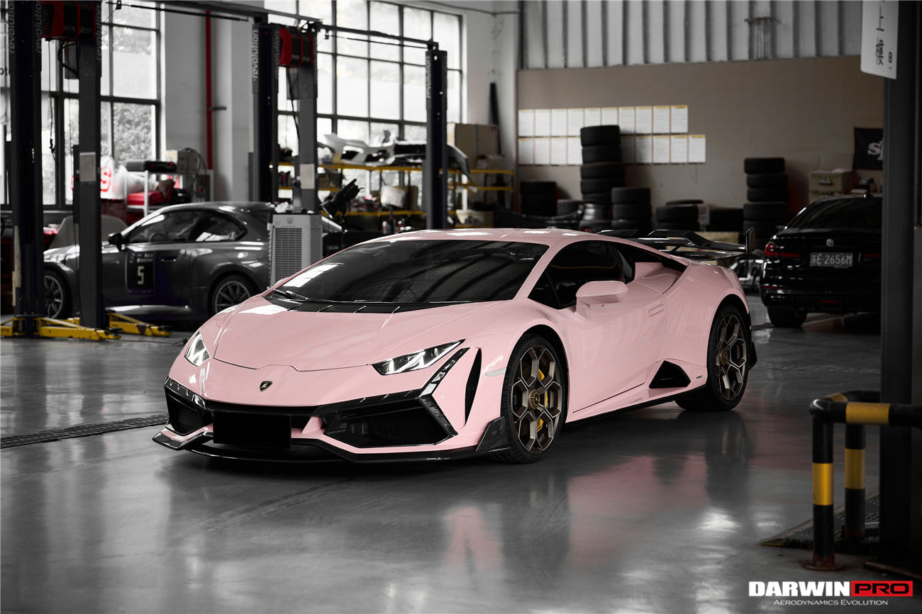 DarwinPRO 2015-2025 Lamborghini Huracan LP610 & LP580 & EVO & Tecnica BKSSII Style Front Bumper - DarwinPRO Aerodynamics