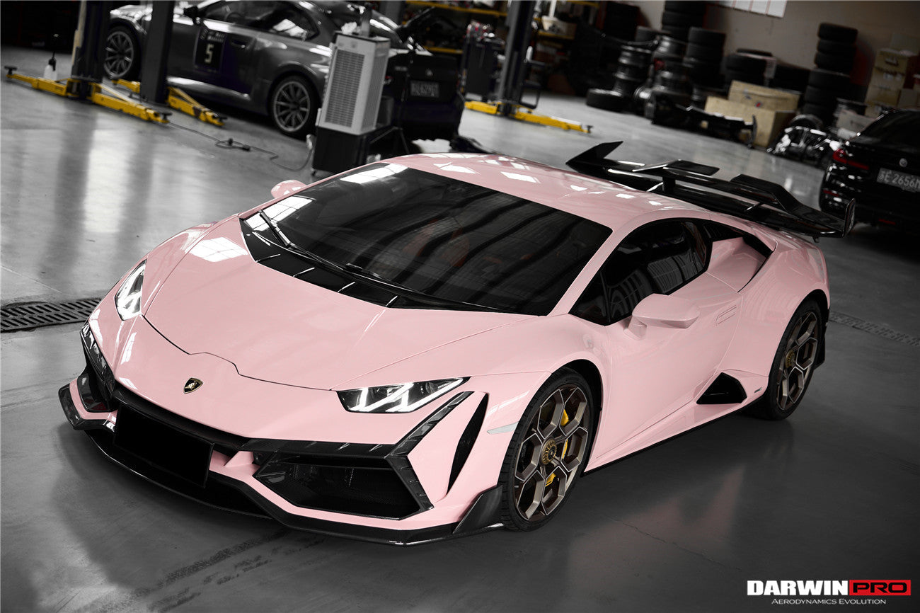 DarwinPRO 2015-2025 Lamborghini Huracan LP610 & LP580 & EVO & Tecnica BKSSII Style Front Bumper - DarwinPRO Aerodynamics
