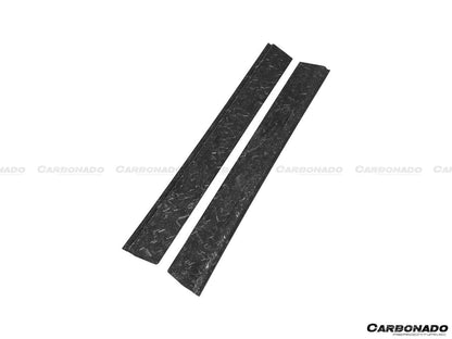 2011-2016 Lamborghini Aventador LP700 Coupe/Roadster OEM Style Carbon Fiber Door Still Plate Caps - Carbonado Aero