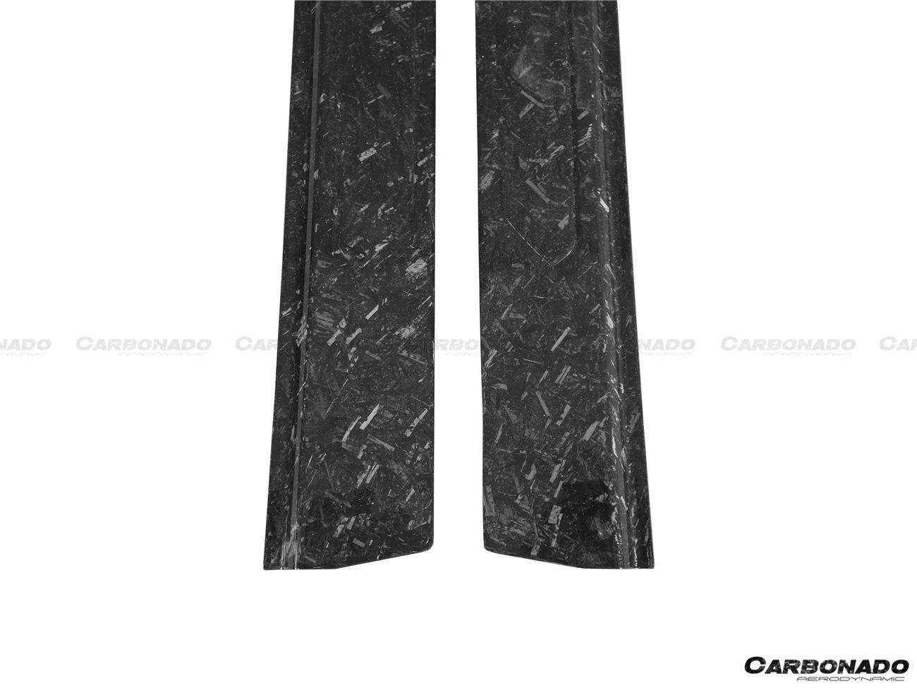 2011-2016 Lamborghini Aventador LP700 Coupe/Roadster OEM Style Carbon Fiber Door Still Plate Caps - Carbonado Aero