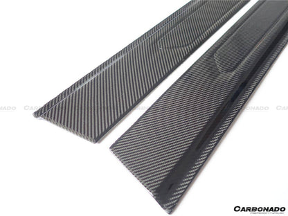 2011-2016 Lamborghini Aventador LP700 Coupe/Roadster OEM Style Carbon Fiber Door Still Plate Caps - Carbonado Aero