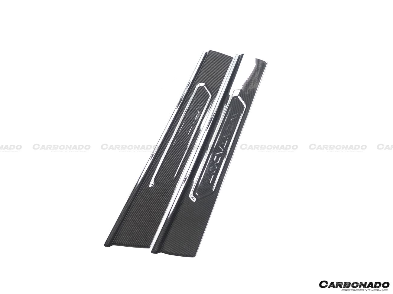 2011-2016 Lamborghini Aventador LP700 Coupe/Roadster OEM Style Carbon Fiber Door Still Plate Caps - Carbonado Aero