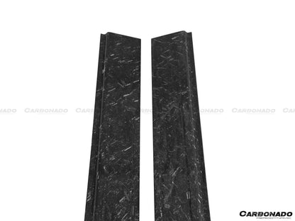 2011-2016 Lamborghini Aventador LP700 Coupe/Roadster OEM Style Carbon Fiber Door Still Plate Caps - Carbonado Aero