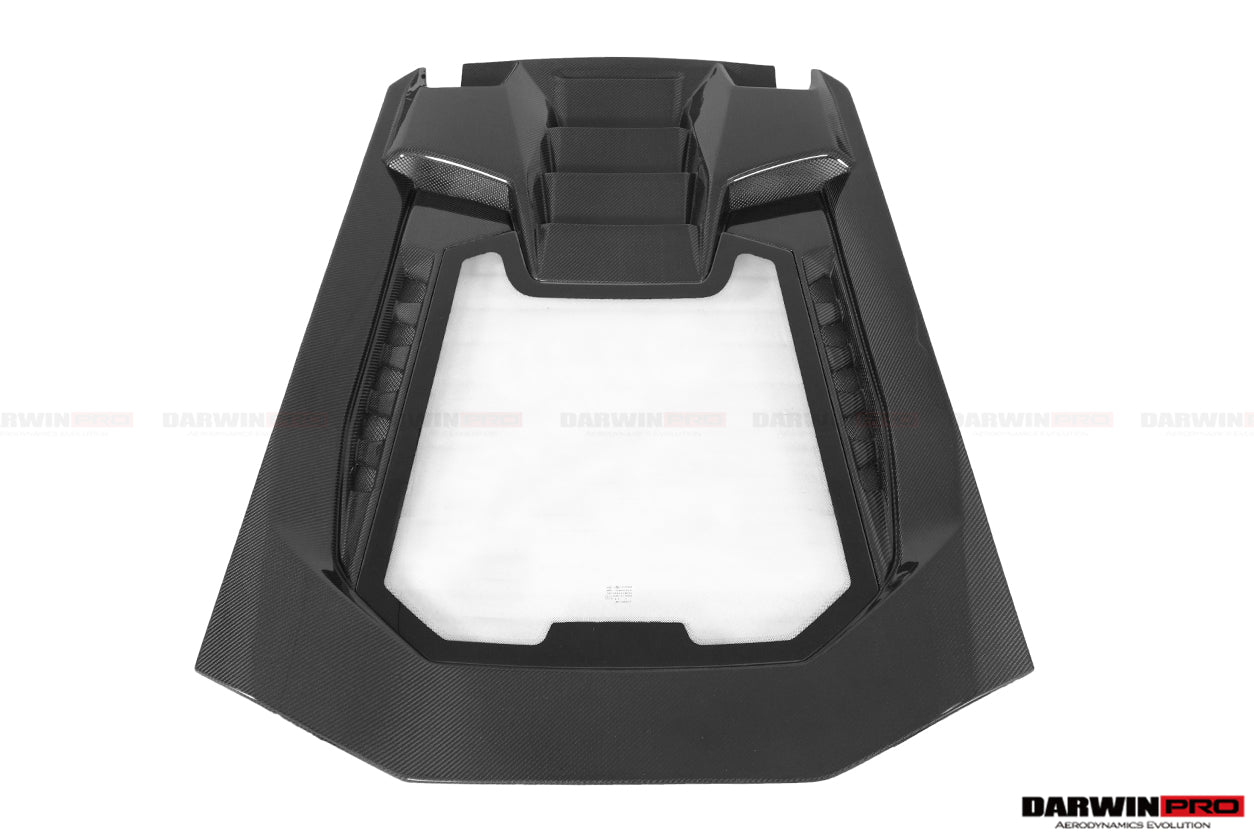 2015-2020 Lamborghini Huracan LP610/LP580 Performante Style Carbon Trunk Spoiler and Engine Hood - DarwinPRO Aerodynamics