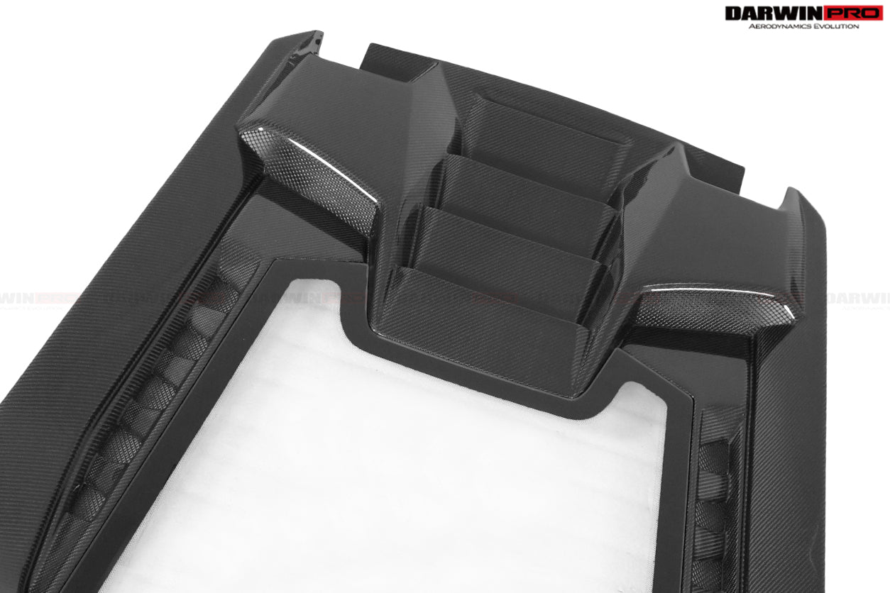 2015-2020 Lamborghini Huracan LP610/LP580 Performante Style Carbon Trunk Spoiler and Engine Hood - DarwinPRO Aerodynamics