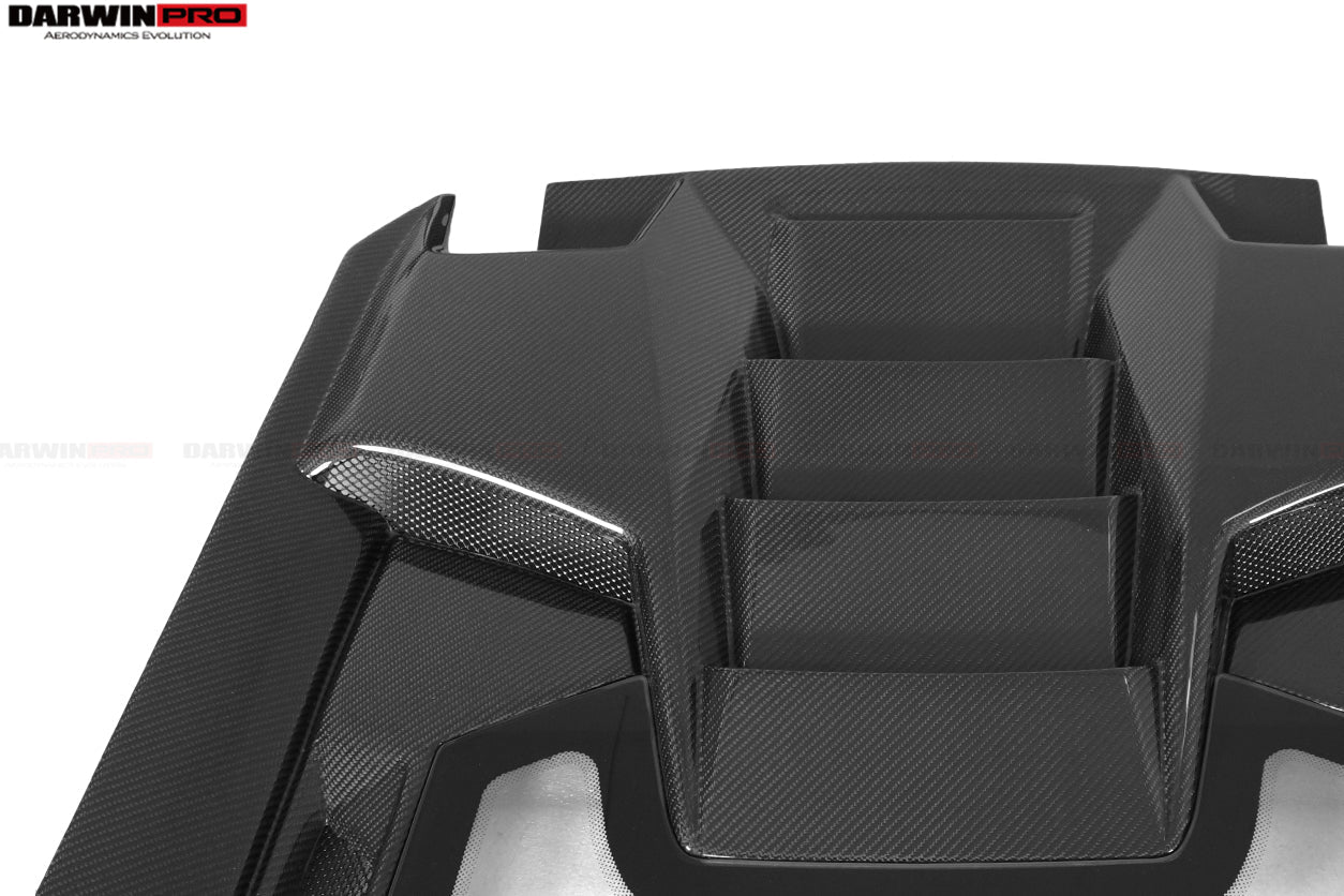 2015-2020 Lamborghini Huracan LP610/LP580 Performante Style Carbon Trunk Spoiler and Engine Hood - DarwinPRO Aerodynamics