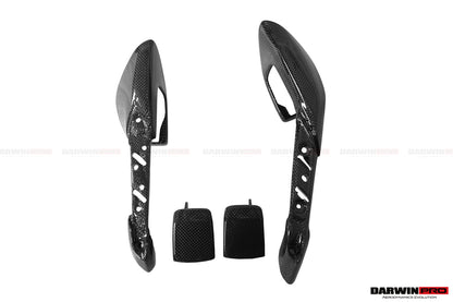 2015-2020 Ferrari 488 GTB/Spyder Carbon Fiber Door Handle Interior - DarwinPRO Aerodynamics