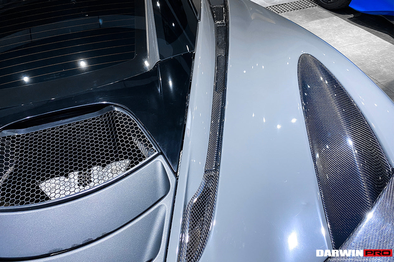 2017-2021 McLaren 720s Carbon Fiber Engine Hood Side Air Intake Vents - DarwinPRO Aerodynamics