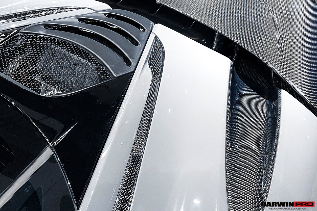 2017-2021 McLaren 720s Carbon Fiber Engine Hood Side Air Intake Vents - DarwinPRO Aerodynamics