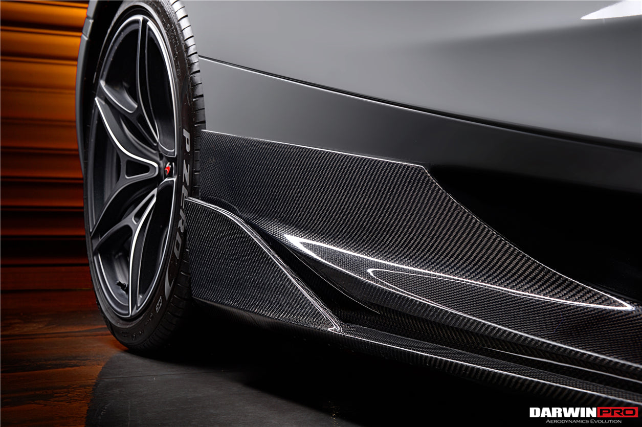 2017-2021 McLaren 720s Se²NWB Style Carbon Fiber Side Skirts - DarwinPRO Aerodynamics