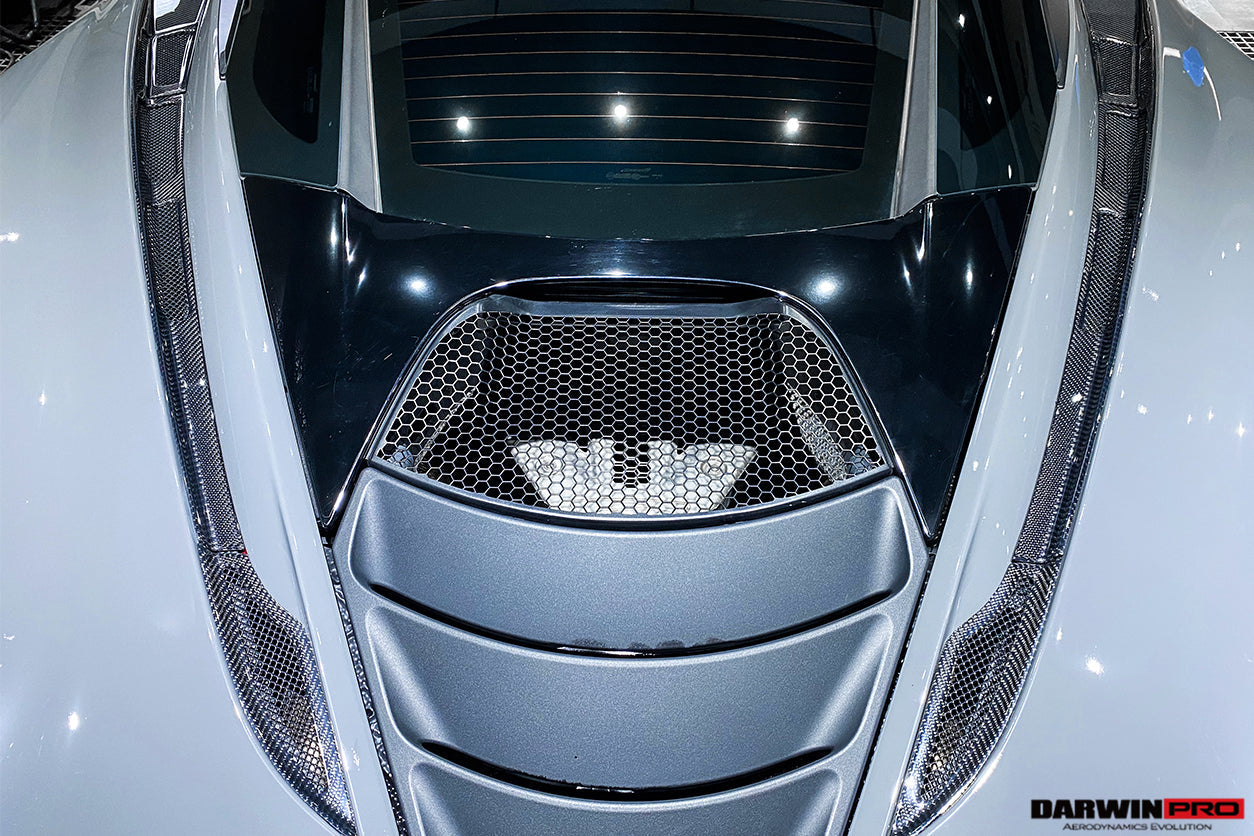 2017-2021 McLaren 720s Carbon Fiber Engine Hood Side Air Intake Vents - DarwinPRO Aerodynamics