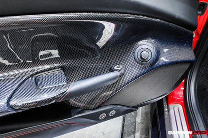 2015-2020 Ferrari 488 GTB/Spyder Carbon Fiber Door Panel Interior - DarwinPRO Aerodynamics