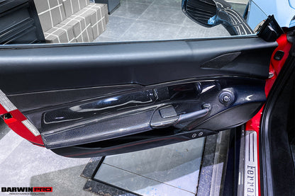 2015-2020 Ferrari 488 GTB/Spyder Carbon Fiber Door Handle Interior - DarwinPRO Aerodynamics