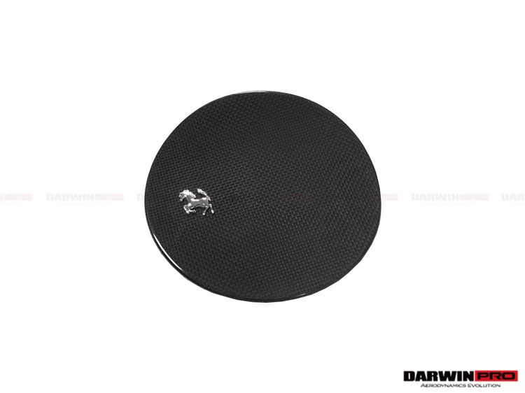 Ferrari 812 Dry Carbon Fiber Fuel Door With Logo Repalement - DarwinPRO Aerodynamics