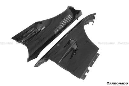 2015-2021 Mercedes Benz AMG GT/GTS/GTC/GTR BK Style Partial Carbon Fiber Front Fender - Carbonado Aero