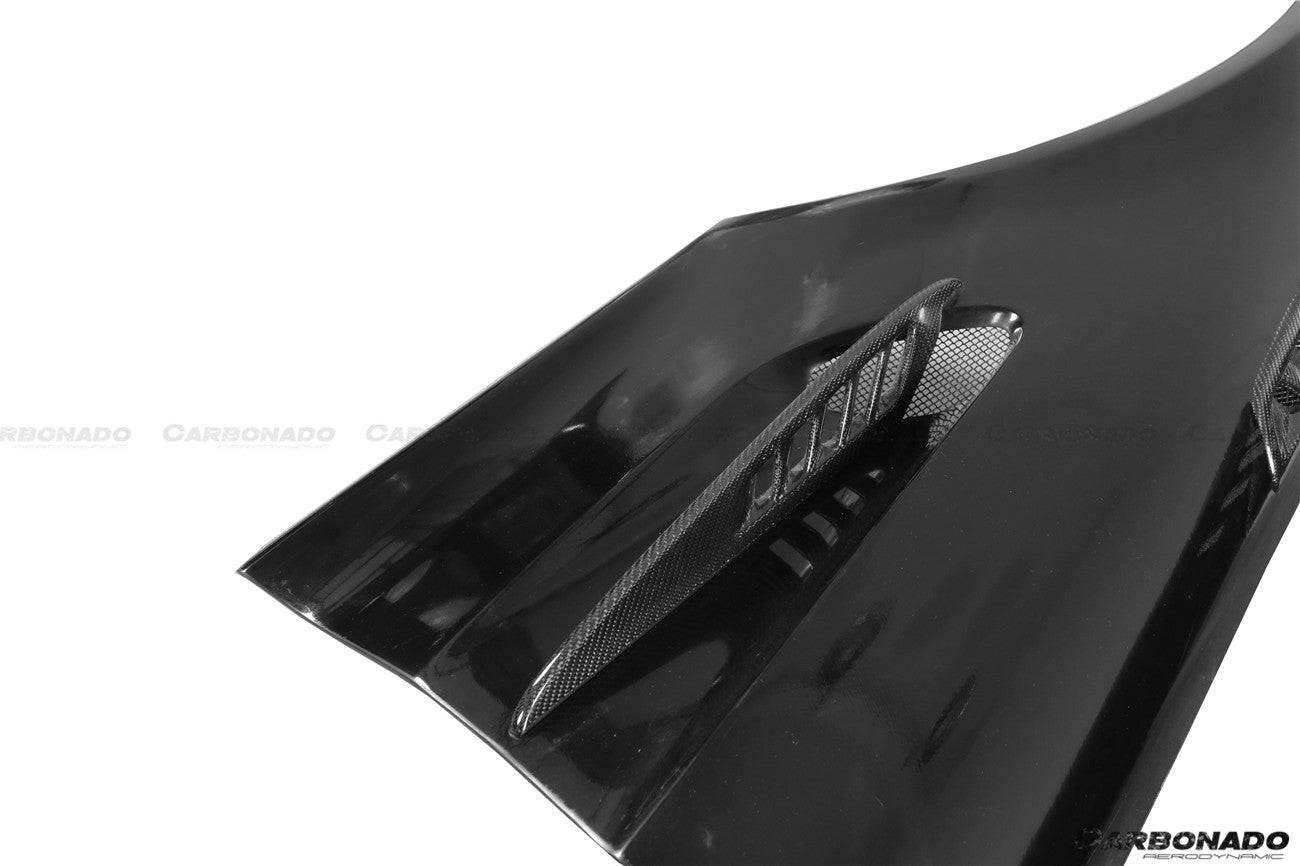 2015-2021 Mercedes Benz AMG GT/GTS/GTC/GTR BK Style Partial Carbon Fiber Front Fender - Carbonado Aero