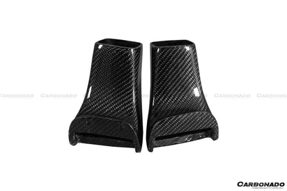 2017-2022 Nissan GTR R35 EBA OEM Style Carbon Fiber Hood Scoops - Carbonado Aero