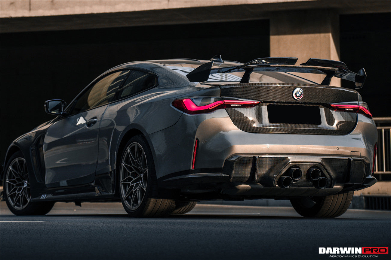 2021-UP BMW M4 G82 4 Series G22 BKSSII Style Carbon Fiber Trunk Spoiler - DarwinPRO Aerodynamics