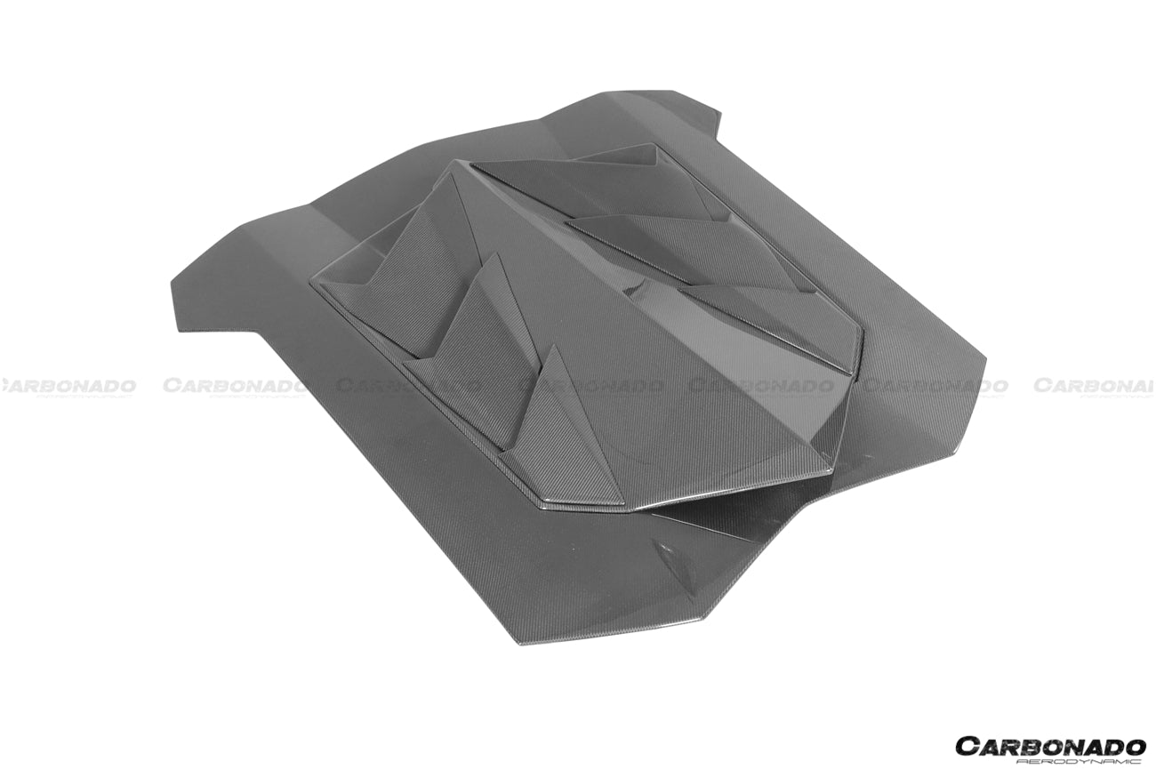 2011-2016 Lamborghini Aventador LP700 LP740 Coupe DC Style Carbon Fiber Engine Trunk - Carbonado
