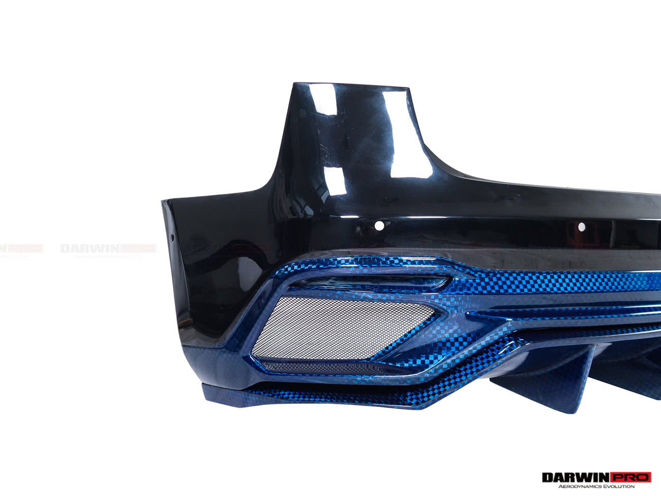 2017-2020 Tesla Model 3 IMP Performance Partial Carbon Fiber Rear Bumper - DarwinPRO Aerodynamics