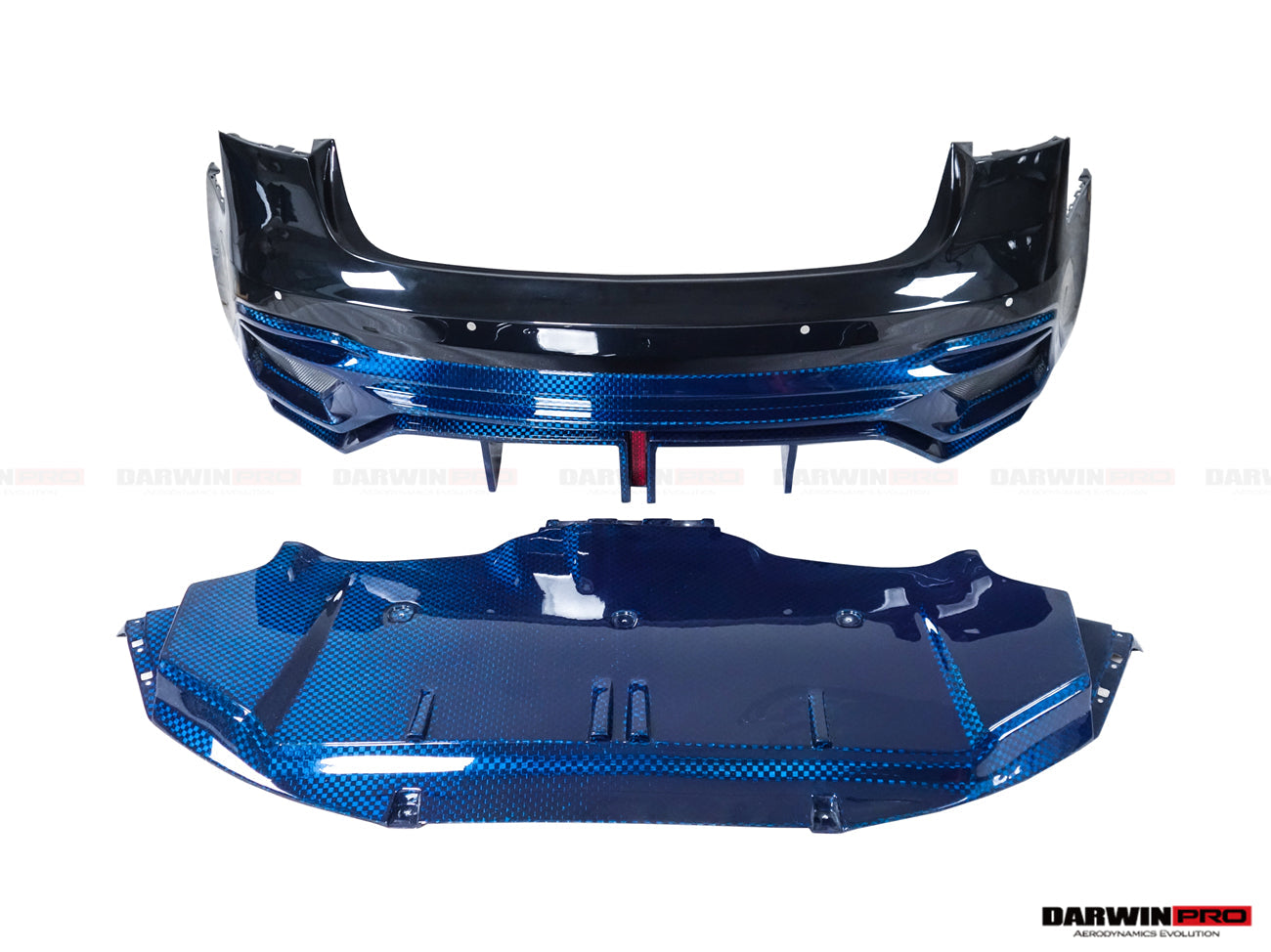 2017-2020 Tesla Model 3 IMP Performance Partial Carbon Fiber Rear Bumper - DarwinPRO Aerodynamics