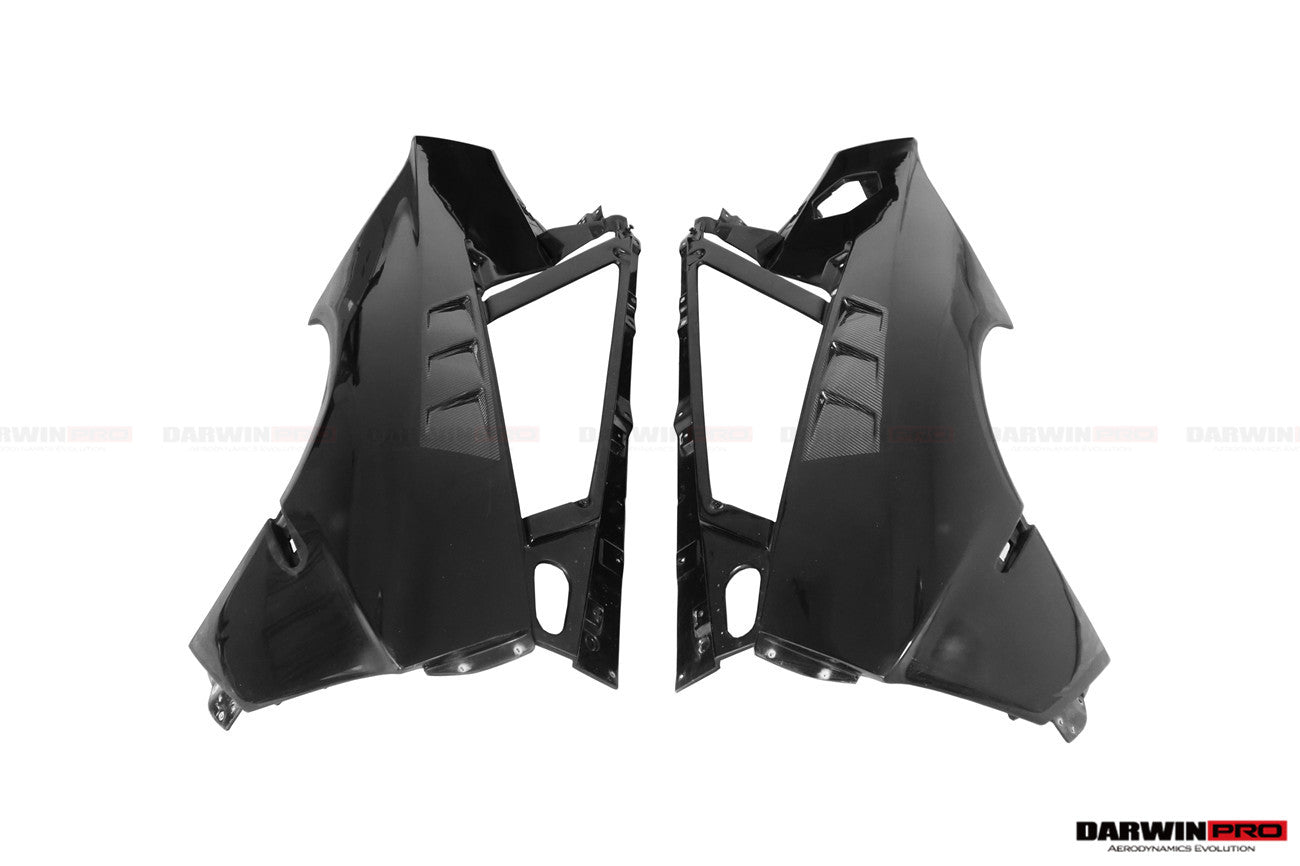 2011-2016 Lamborghini Aventador LP700 Coupe/Roadster BKSSII Style Carbon Fiber Rear Quarter Panels - DarwinPRO Aerodynamics