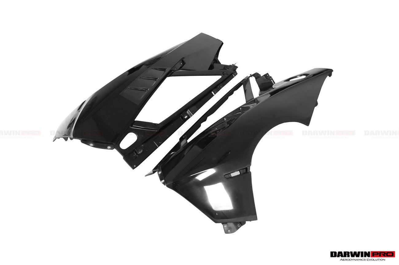 2011-2016 Lamborghini Aventador LP700 Coupe/Roadster BKSSII Style Carbon Fiber Rear Quarter Panels - DarwinPRO Aerodynamics