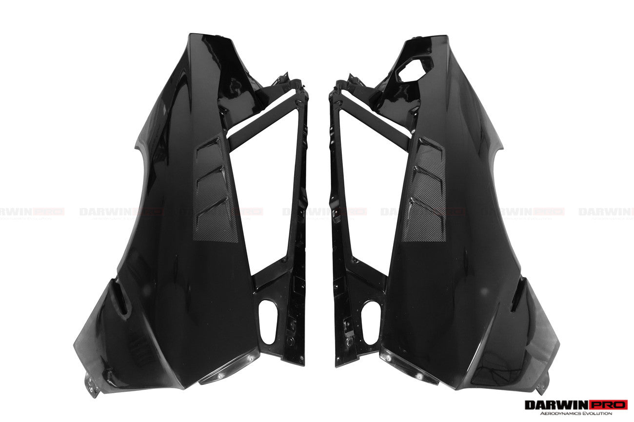 2011-2016 Lamborghini Aventador LP700 Coupe/Roadster BKSSII Style Carbon Fiber Rear Quarter Panels - DarwinPRO Aerodynamics
