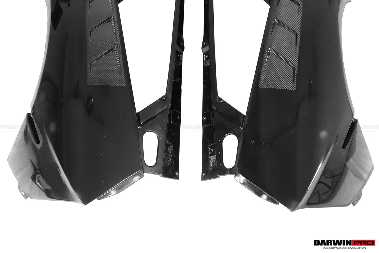 2011-2016 Lamborghini Aventador LP700 Coupe/Roadster BKSSII Style Carbon Fiber Rear Quarter Panels - DarwinPRO Aerodynamics