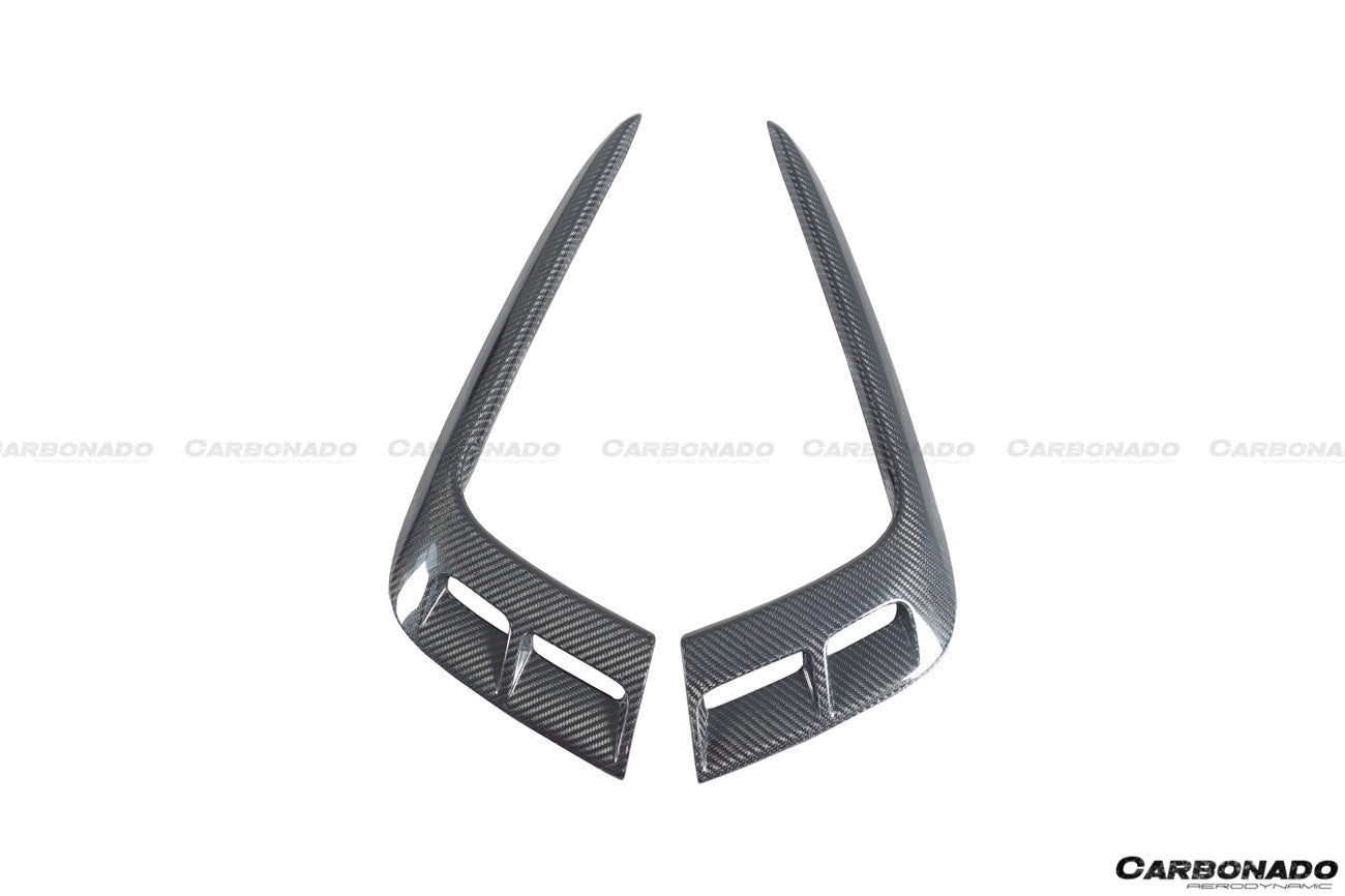 2016-2019 Bentley Bentayga OD Style Carbon Fiber Fog Light Cover - Carbonado