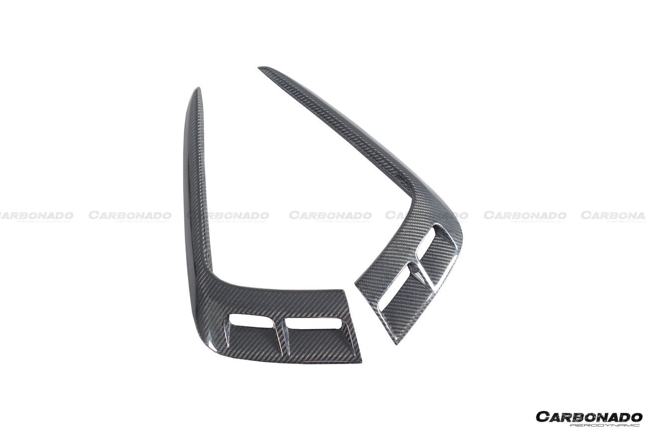 2016-2019 Bentley Bentayga OD Style Carbon Fiber Fog Light Cover - Carbonado