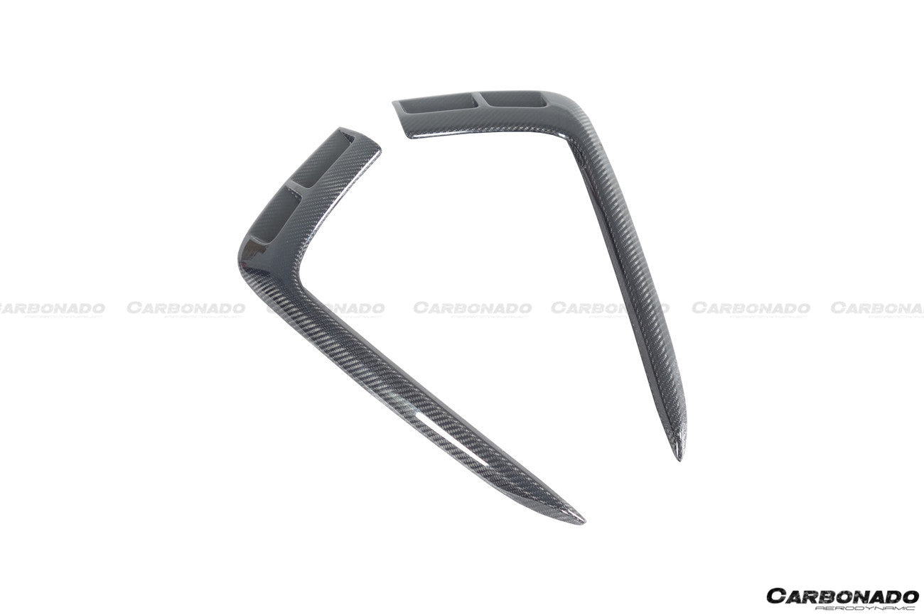 2016-2019 Bentley Bentayga OD Style Carbon Fiber Fog Light Cover - Carbonado