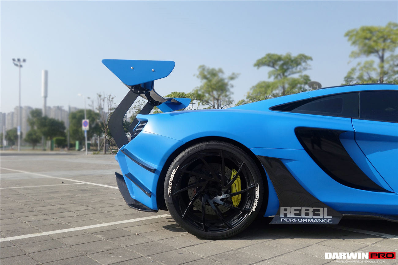 2011-2014 McLaren MP4 12C Rebel Performance Style Carbon Fiber Side Skirts - DarwinPRO Aerodynamics