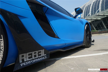 2011-2014 McLaren MP4 12C Rebel Performance Style Carbon Fiber Side Skirts - DarwinPRO Aerodynamics